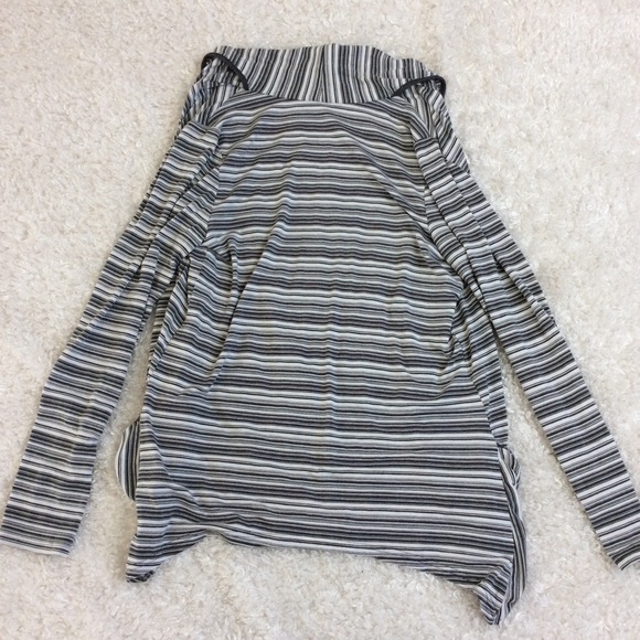 Stitchfix 41 Hawthorn Gray White Striped Cardigan - Picture 3 of 3